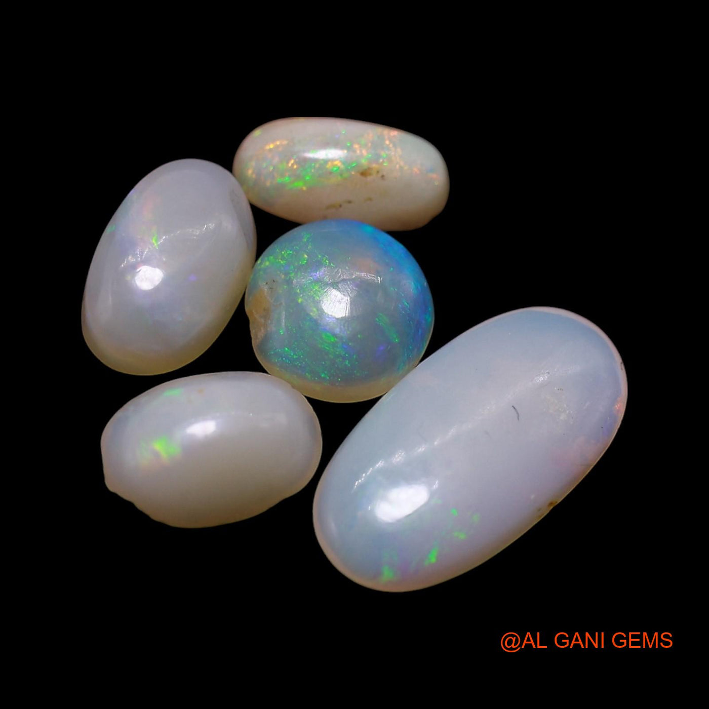 3.00 Cts Natural Australian Fire Opal Mix Shape Cabochon 5 Pcs Wholesale Lot Loose Gemstone 3X7X2 TO 6X12X2 MM AG-756