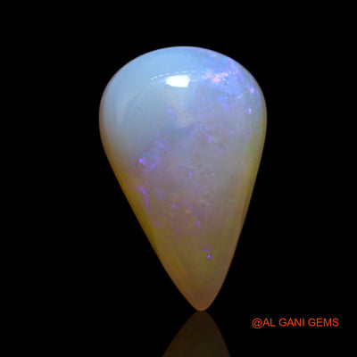 2.00 Cts Natural Australian Fire Opal Pear Cabochon Loose Gemstone For Jewelry 12x7x4 mm AG-75