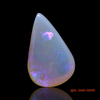 2.00 Cts Natural Australian Fire Opal Pear Cabochon Loose Gemstone For Jewelry 12x7x4 mm AG-75