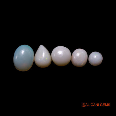 3.00 Cts Australian Fire Opal Loose Gemstone Mix Shape Cabochon Natural 5 Pcs Wholesale Lot 4X4X1 TO 6X9X3 MM AG-762
