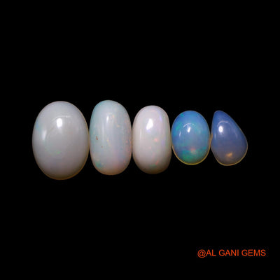 3.00 Cts Natural Australian Fire Opal Mix Shape Cabochon 5 Pcs Wholesale Lot Loose Gemstone 4X6X2 TO 6X9X2 MM AG-763
