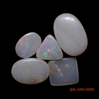 Natural Fire Opal Loose Gemstone Mix Shape Cabochon Australia 5 Pcs Wholesale Lot 4.00 Cts 5X7X1 TO 7X10X3 MM AG-766