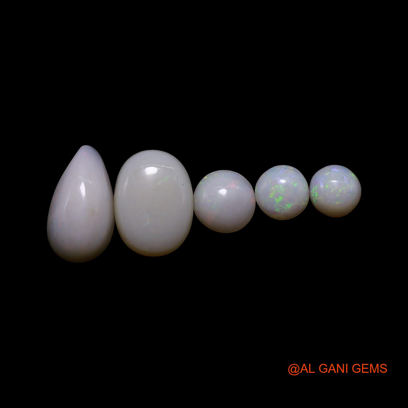 5 Pcs 4.00 Cts Natural Australian Fire Opal Loose Gemstone Mix Shape Cabochon Wholesale Lot 5X5X2 TO 6X11X3 MM AG-767