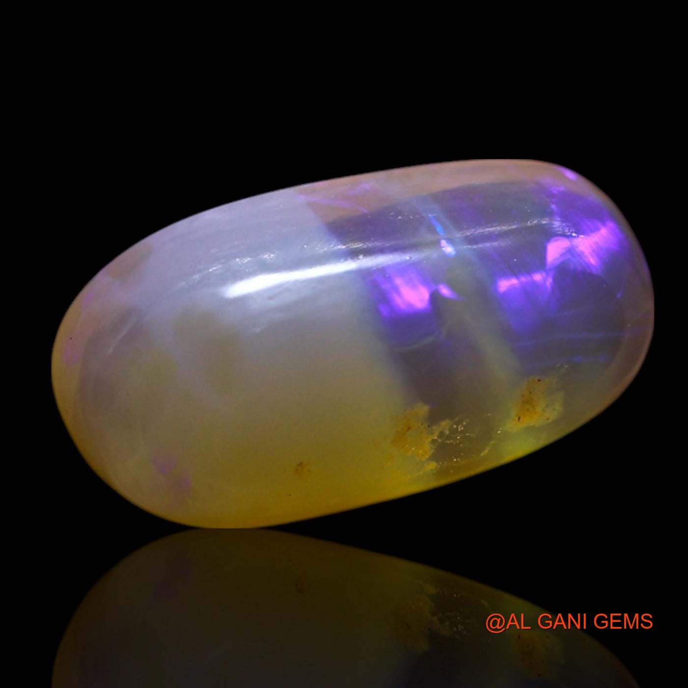 2.00 Cts Natural Australian Fire Opal Loose Gemstone Oval Cabochon 12x6x4 mm AG-76