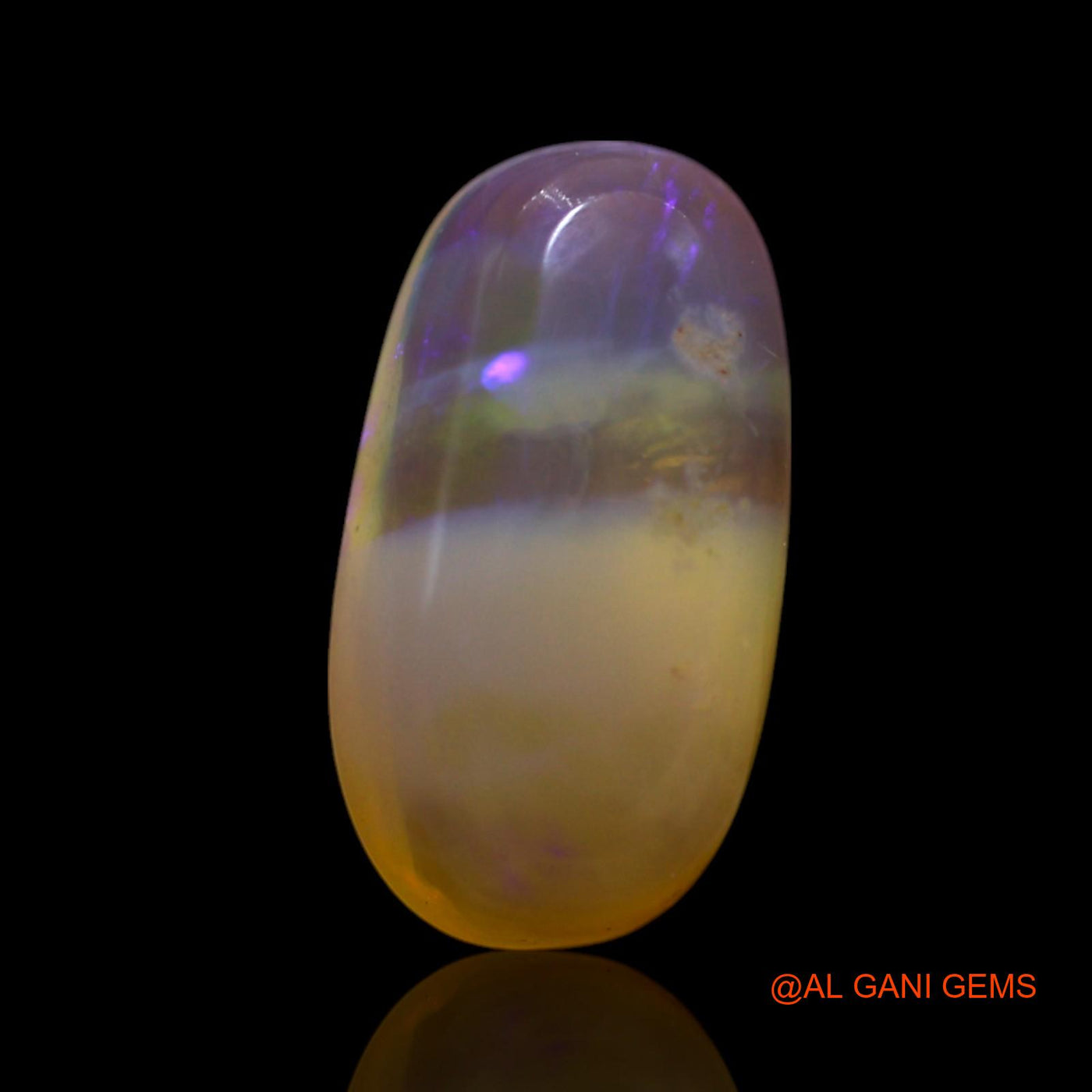 2.00 Cts Natural Australian Fire Opal Loose Gemstone Oval Cabochon 12x6x4 mm AG-76