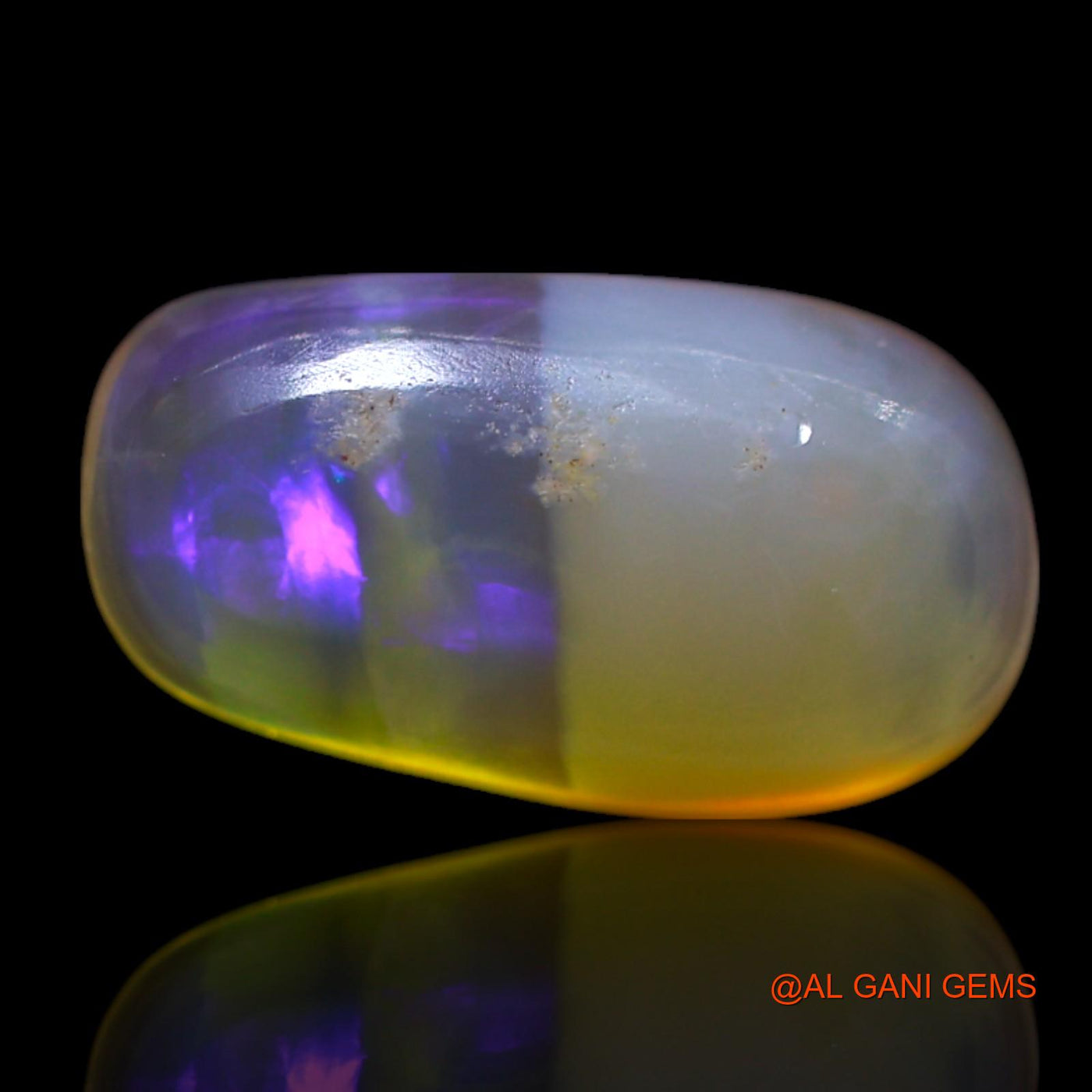 2.00 Cts Natural Australian Fire Opal Loose Gemstone Oval Cabochon 12x6x4 mm AG-76