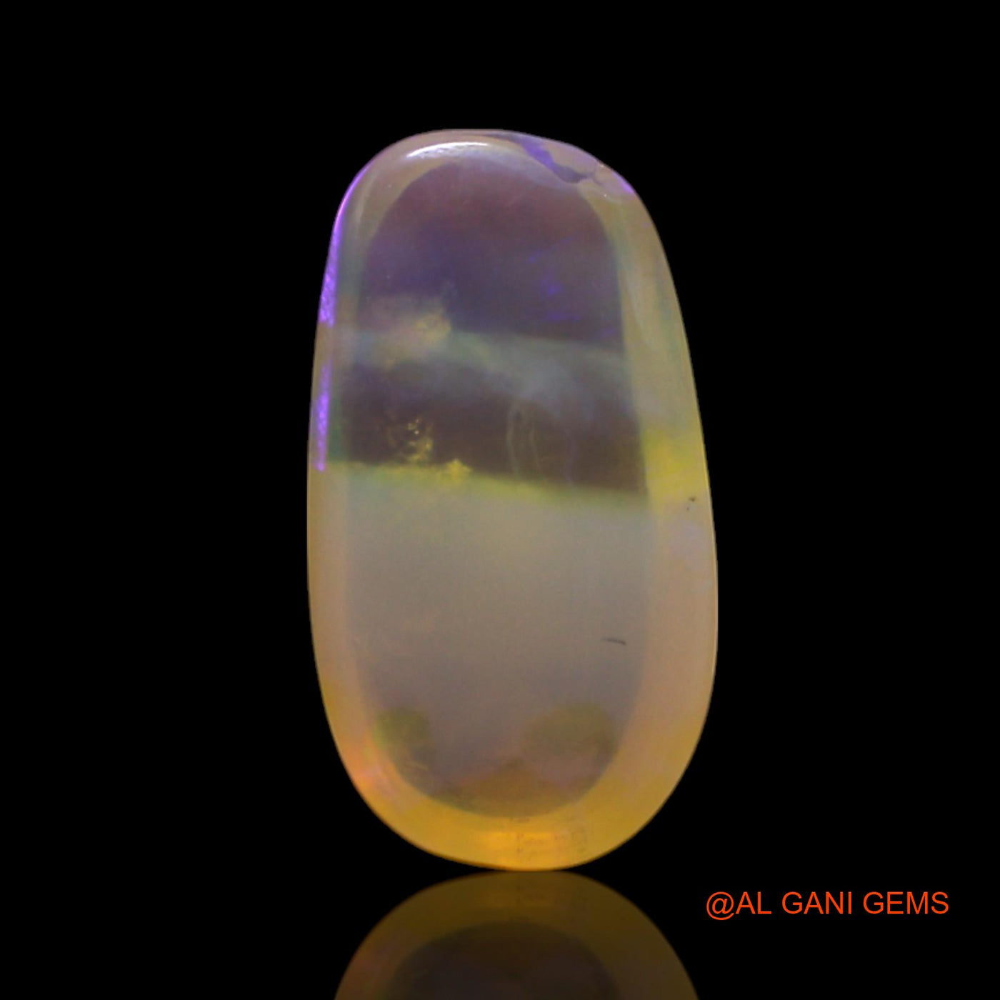 2.00 Cts Natural Australian Fire Opal Loose Gemstone Oval Cabochon 12x6x4 mm AG-76