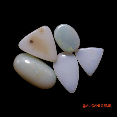 5 Pcs 6.00 Cts Natural Australian Fire Opal Loose Gemstone Mix Shape Cabochon Wholesale Lot 7X7X2 TO 6X12X3 MM AG-771
