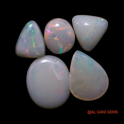 4.00 Cts Australian Fire Opal Loose Gemstone Mix Shape Cabochon Natural 5 Pcs Wholesale Lot 6X7X2 TO 8X10X1 MM AG-779