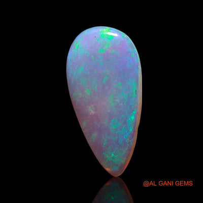 1.00 Cts Natural Australian Fire Opal Loose Gemstone Pear Cabochon 12x6x2 mm AG-77