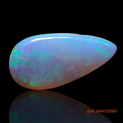1.00 Cts Natural Australian Fire Opal Loose Gemstone Pear Cabochon 12x6x2 mm AG-77