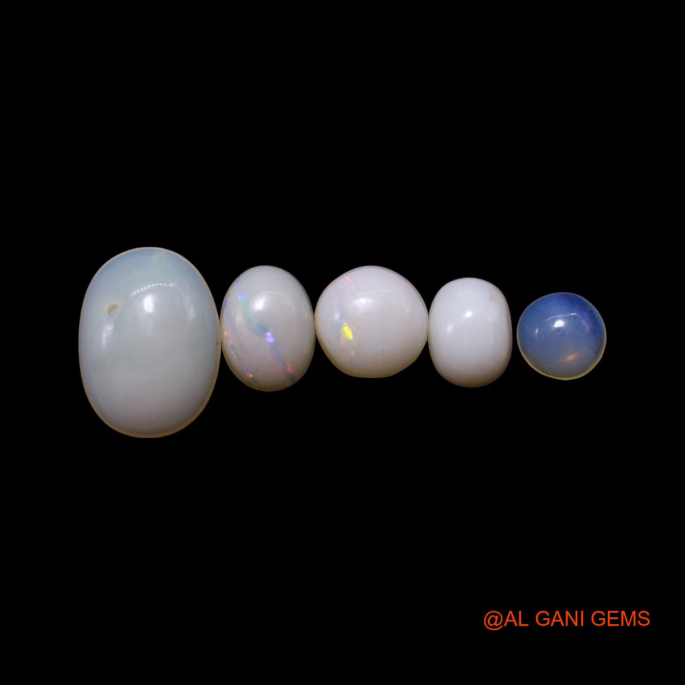 3.00 Cts Australian Fire Opal Loose Gemstone Mix Shape Cabochon Natural 5 Pcs Wholesale Lot 4X4X2 TO 7X10X2 MM AG-783