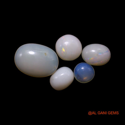3.00 Cts Australian Fire Opal Loose Gemstone Mix Shape Cabochon Natural 5 Pcs Wholesale Lot 4X4X2 TO 7X10X2 MM AG-783