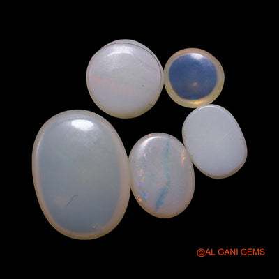 3.00 Cts Australian Fire Opal Loose Gemstone Mix Shape Cabochon Natural 5 Pcs Wholesale Lot 4X4X2 TO 7X10X2 MM AG-783