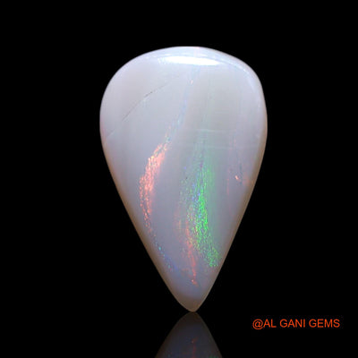 Natural Untreated Fire Opal Loose Gemstone Pear Cabochon From Australia 1.00 Cts 12x7x2 mm AG-78