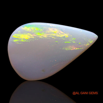 Natural Untreated Fire Opal Loose Gemstone Pear Cabochon From Australia 1.00 Cts 12x7x2 mm AG-78