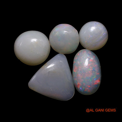 2.00 Cts Natural Australian Fire Opal Mix Shape Cabochon 5 Pcs Wholesale Lot Loose Gemstone 5X5X1 TO 7X7X1 MM AG-792