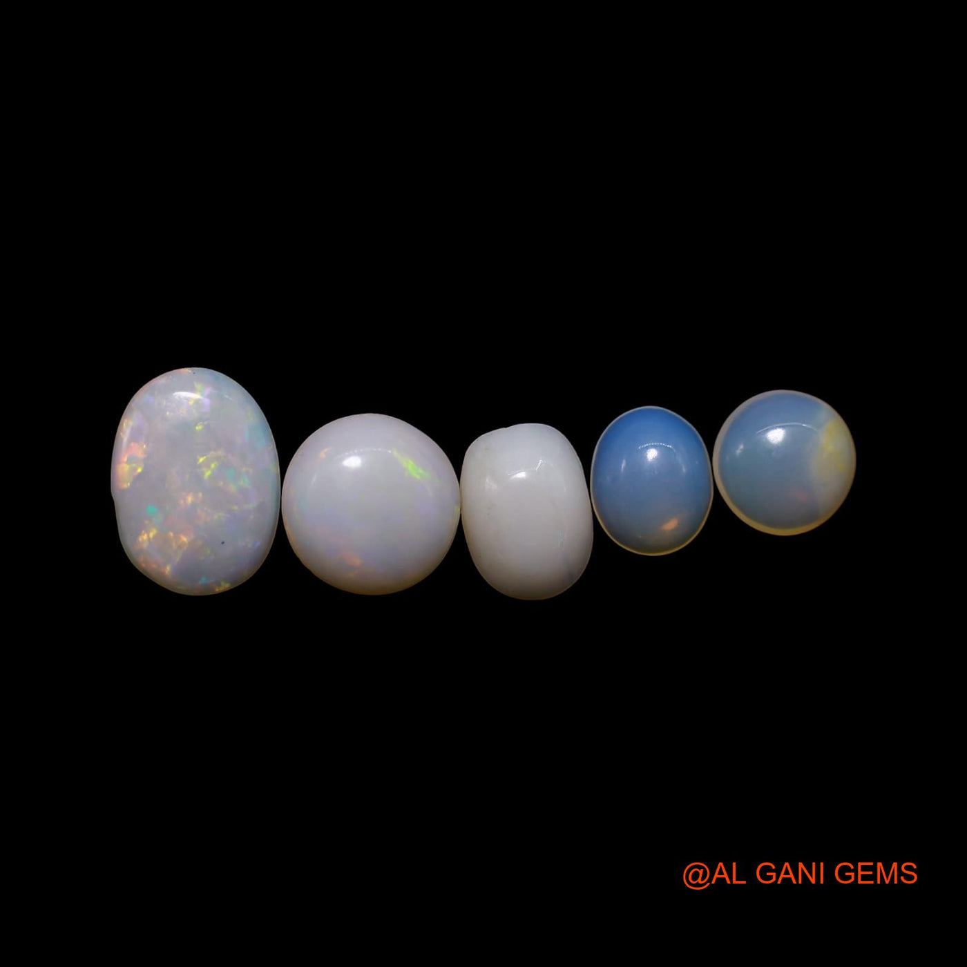 5 Pcs Wholesale Lot Natural Fire Opal Gemstone 1.90 Cts Loose Mix Shape Cabochon Australia 4X5X2 TO 6X8X1 MM AG-797