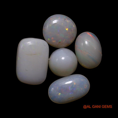 Natural Fire Opal Loose Gemstone Mix Shape Cabochon Australia 5 Pcs Wholesale Lot 2.00 Cts 5X5X3 TO 6X8X2 MM AG-798
