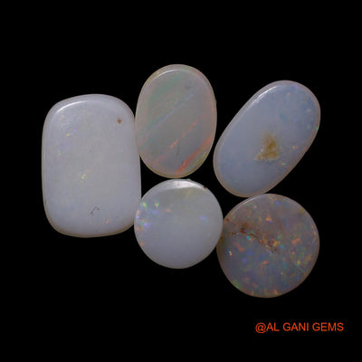 Natural Fire Opal Loose Gemstone Mix Shape Cabochon Australia 5 Pcs Wholesale Lot 2.00 Cts 5X5X3 TO 6X8X2 MM AG-798