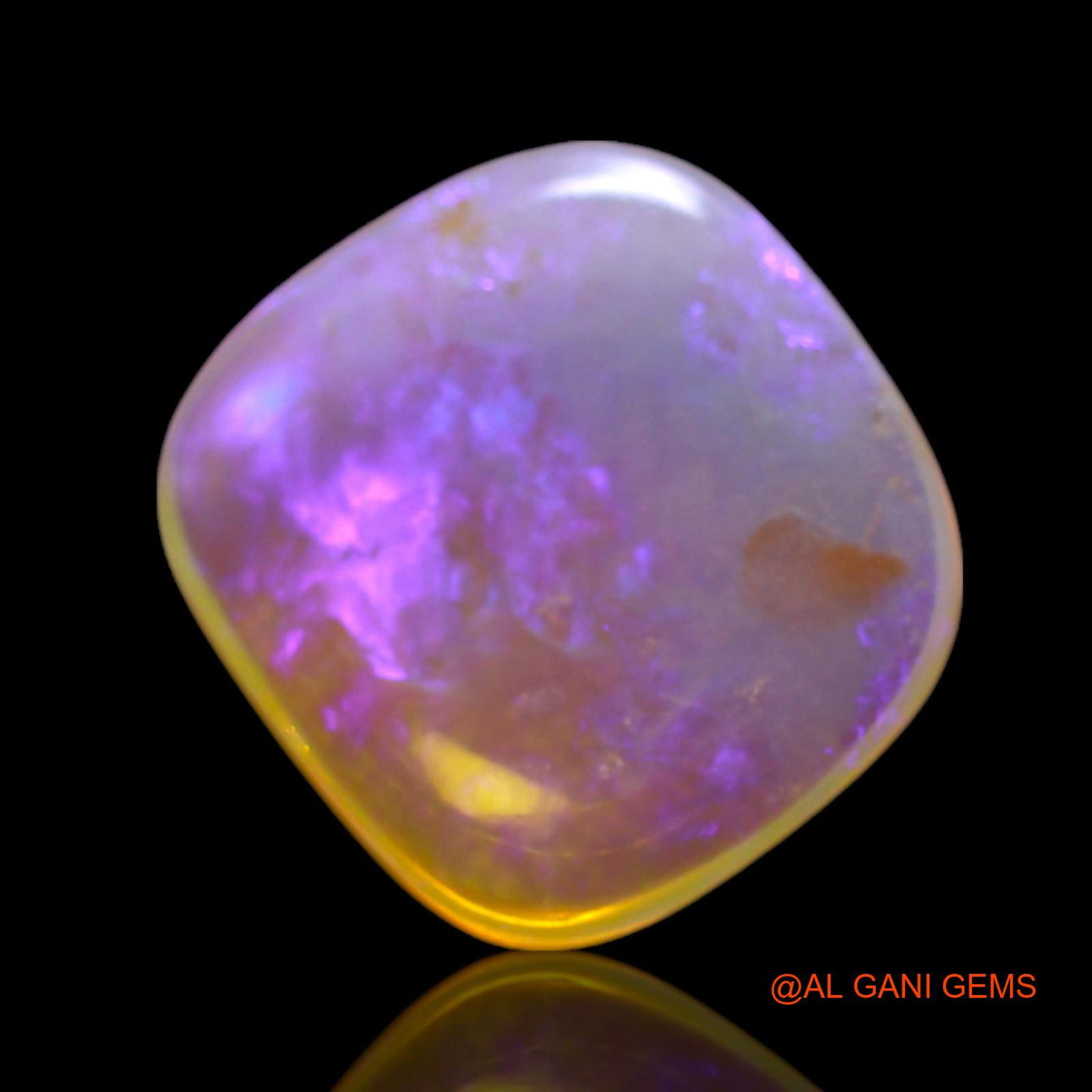 1.00 Cts Natural Australian Fire Opal Loose Gemstone Square Cabochon 10x9x2 mm AG-79