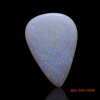 1.40 Cts Natural Australian Fire Opal Loose Gemstone Pear Cabochon 13x9x2 mm AG-7