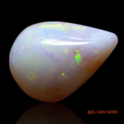 1.90 Cts Natural Australian Fire Opal Loose Gemstone Pear Cabochon 11x8x4 mm AG-80