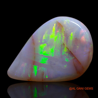1.90 Cts Natural Australian Fire Opal Loose Gemstone Pear Cabochon 11x8x4 mm AG-80