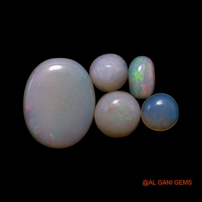 3.00 Cts Australian Fire Opal Loose Gemstone Mix Shape Cabochon Natural 5 Pcs Wholesale Lot 3X5X2 TO 9X12X1 MM AG-816