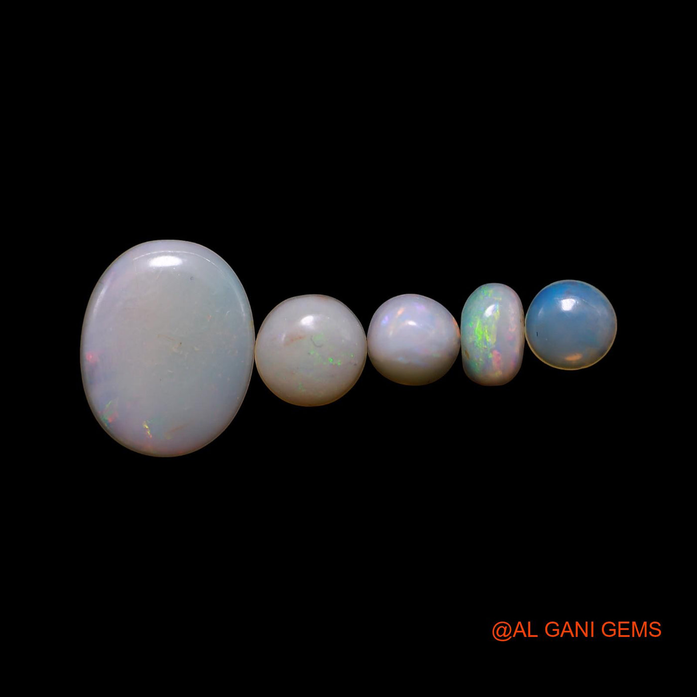 3.00 Cts Australian Fire Opal Loose Gemstone Mix Shape Cabochon Natural 5 Pcs Wholesale Lot 3X5X2 TO 9X12X1 MM AG-816