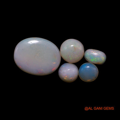 3.00 Cts Australian Fire Opal Loose Gemstone Mix Shape Cabochon Natural 5 Pcs Wholesale Lot 3X5X2 TO 9X12X1 MM AG-816