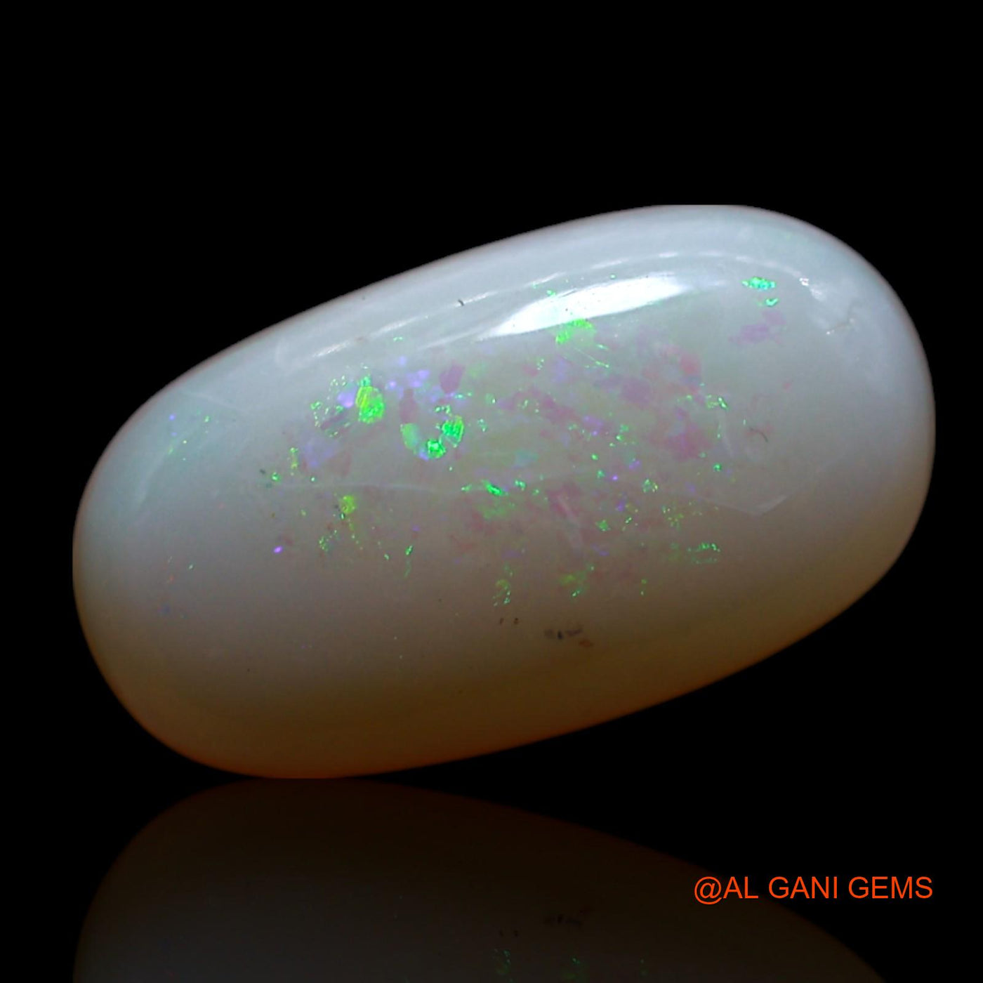 Natural Untreated Fire Opal Loose Gemstone Oval Cabochon From Australia 2.00 Cts 12x6x3 mm AG-81