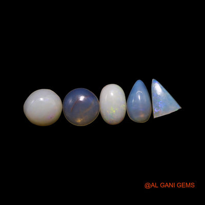 2.00 Cts Natural Australian Fire Opal Mix Shape Cabochon 5 Pcs Wholesale Lot Loose Gemstone 4X5X1 TO 5X6X2 MM AG-825