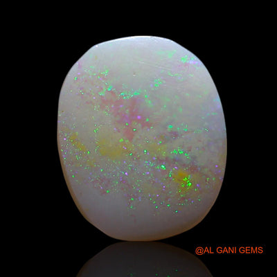 Natural Fire Opal Gemstone 1.00 Cts Loose Oval Cabochon From Australia 10x8x2 mm AG-84