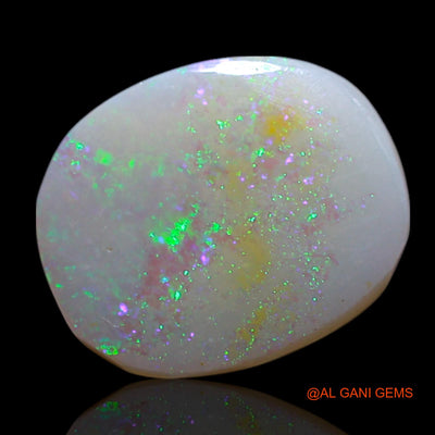 Natural Fire Opal Gemstone 1.00 Cts Loose Oval Cabochon From Australia 10x8x2 mm AG-84