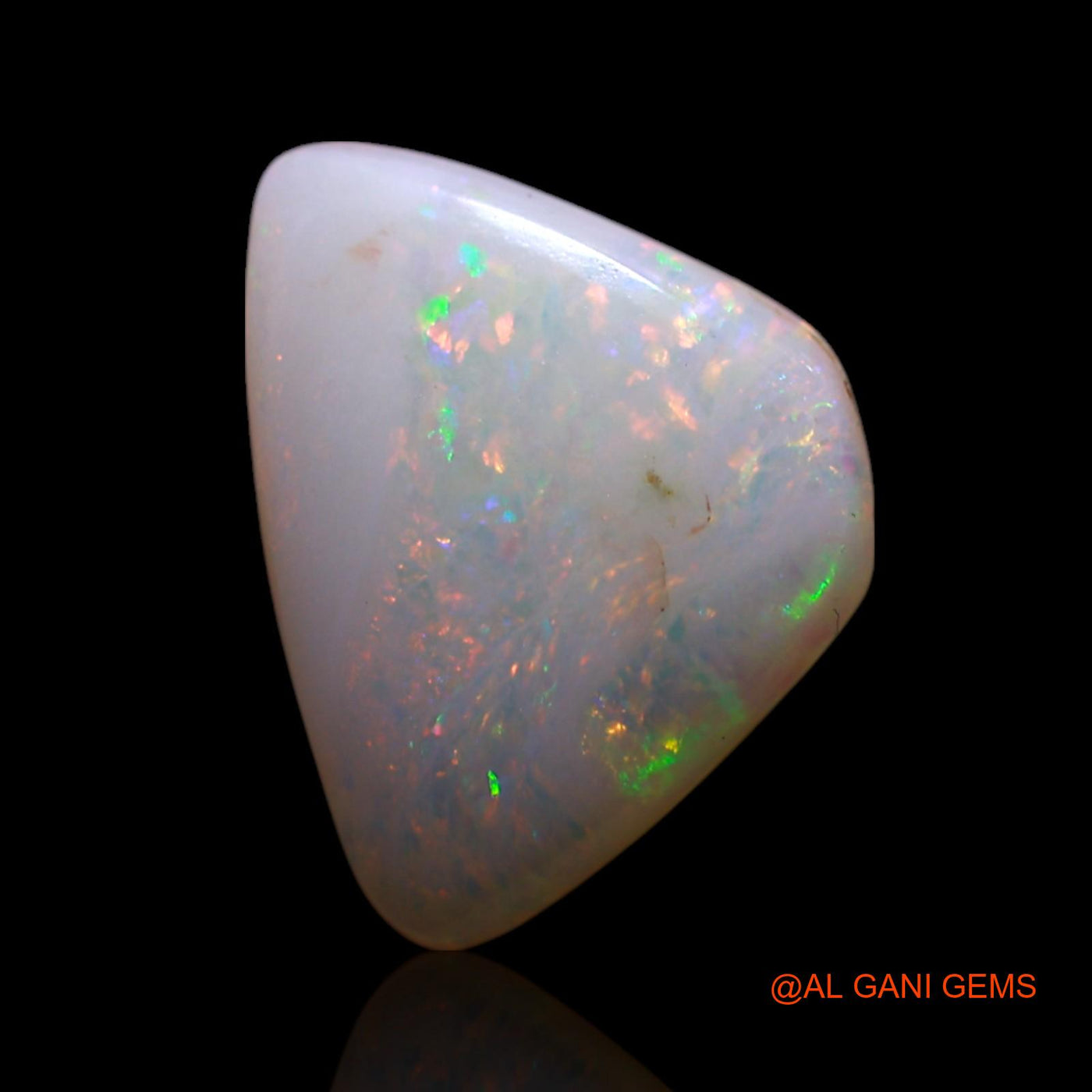 1.00 Cts Natural Australian Fire Opal Loose Gemstone Trillion Cabochon 11x8x2 mm AG-85