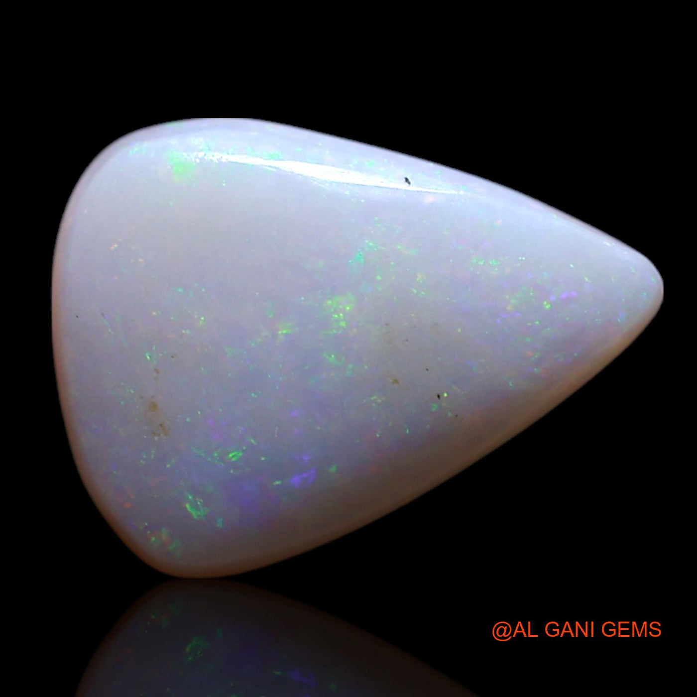1.00 Cts Natural Australian Fire Opal Loose Gemstone Pear Cabochon 11x8x2 mm AG-86