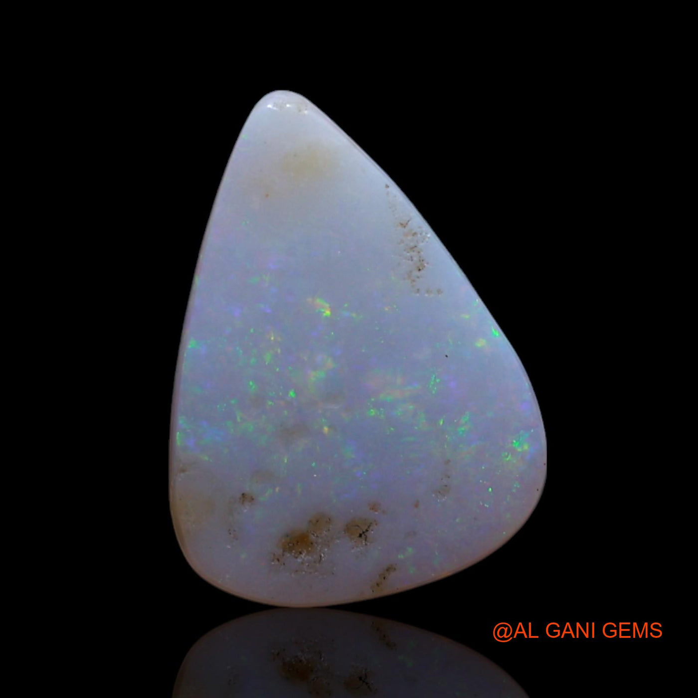 1.00 Cts Natural Australian Fire Opal Loose Gemstone Pear Cabochon 11x8x2 mm AG-86