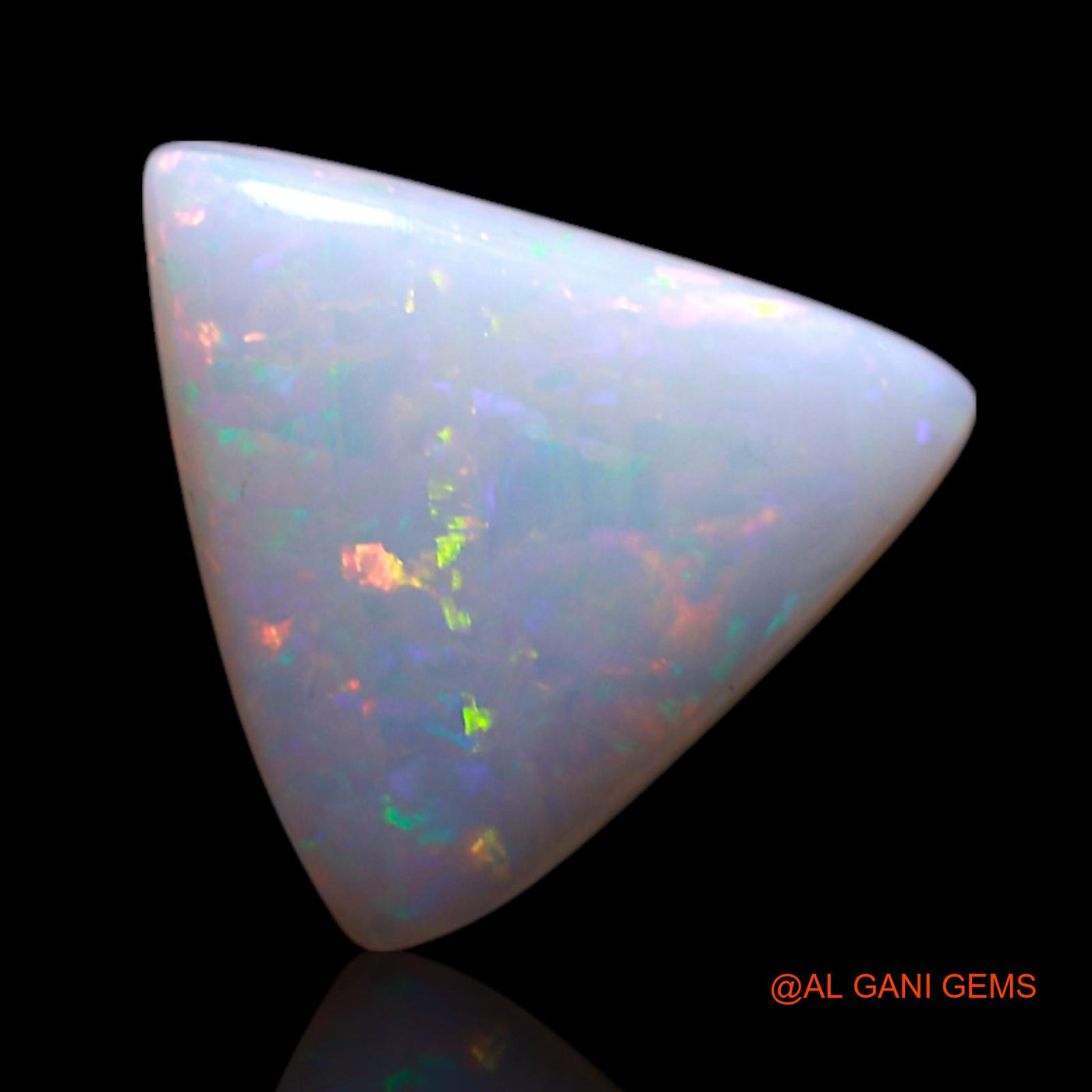 1.00 Cts Natural Australian Fire Opal Loose Gemstone Trillion Cabochon 9x7x2 mm AG-87