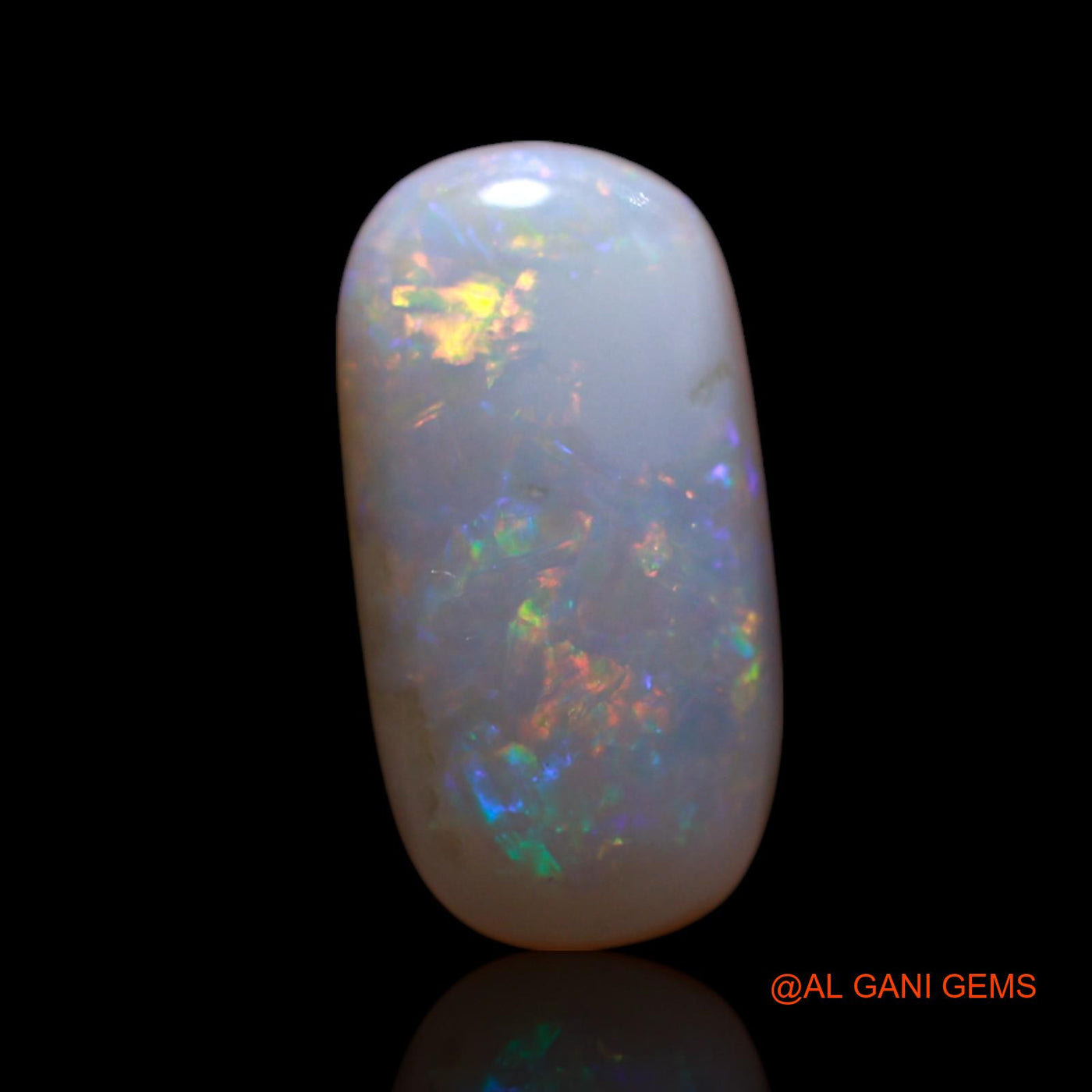 1.00 Cts Natural Australian Fire Opal Oval Cabochon Loose Gemstone For Jewelry 11x6x2 mm AG-88