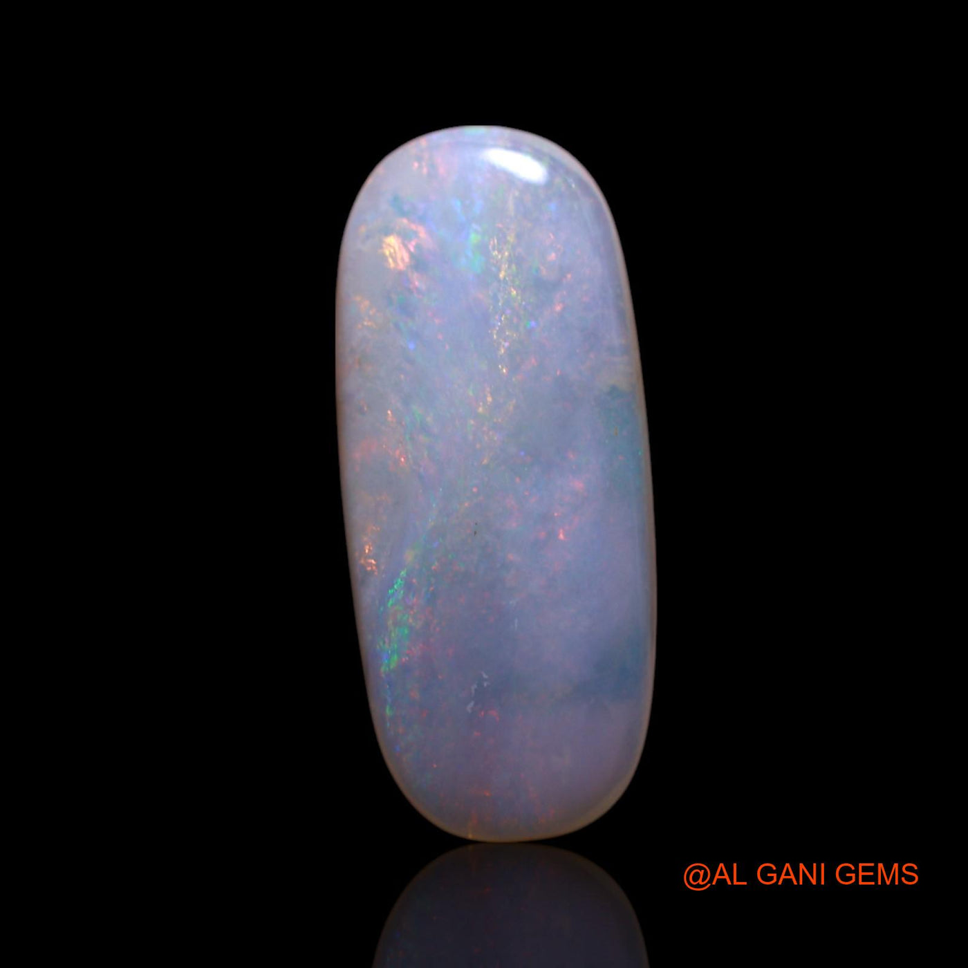 1.80 Cts Natural Australian Fire Opal Oval Cabochon Loose Gemstone For Jewelry 15x6x2 mm AG-8