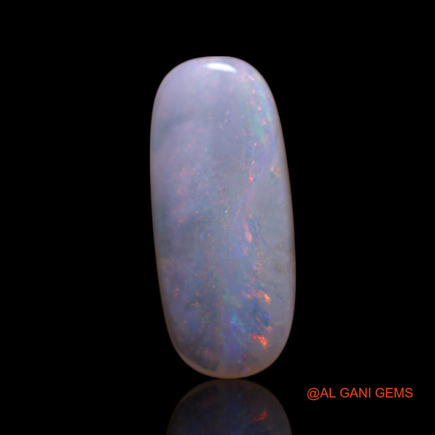 1.80 Cts Natural Australian Fire Opal Oval Cabochon Loose Gemstone For Jewelry 15x6x2 mm AG-8