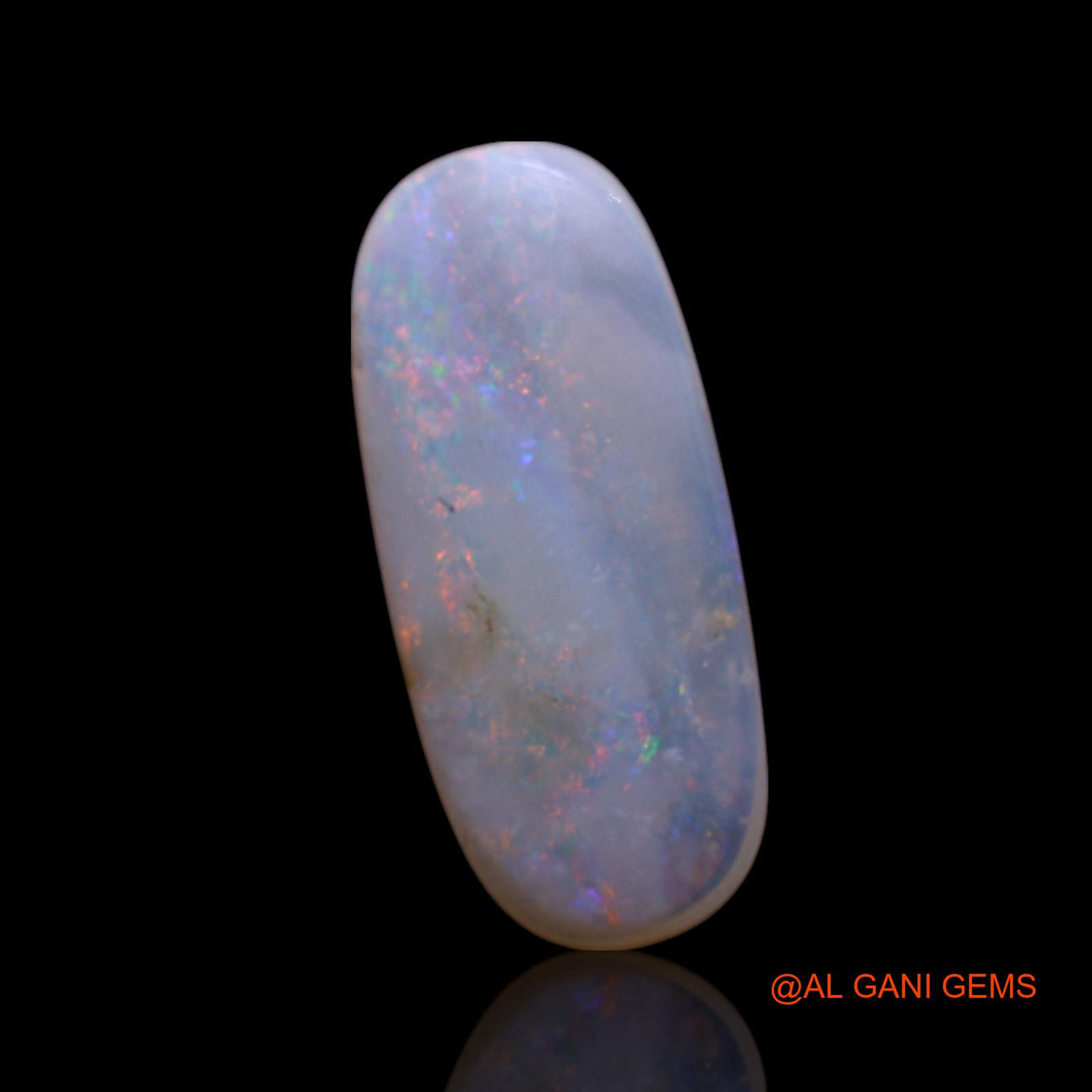 1.80 Cts Natural Australian Fire Opal Oval Cabochon Loose Gemstone For Jewelry 15x6x2 mm AG-8