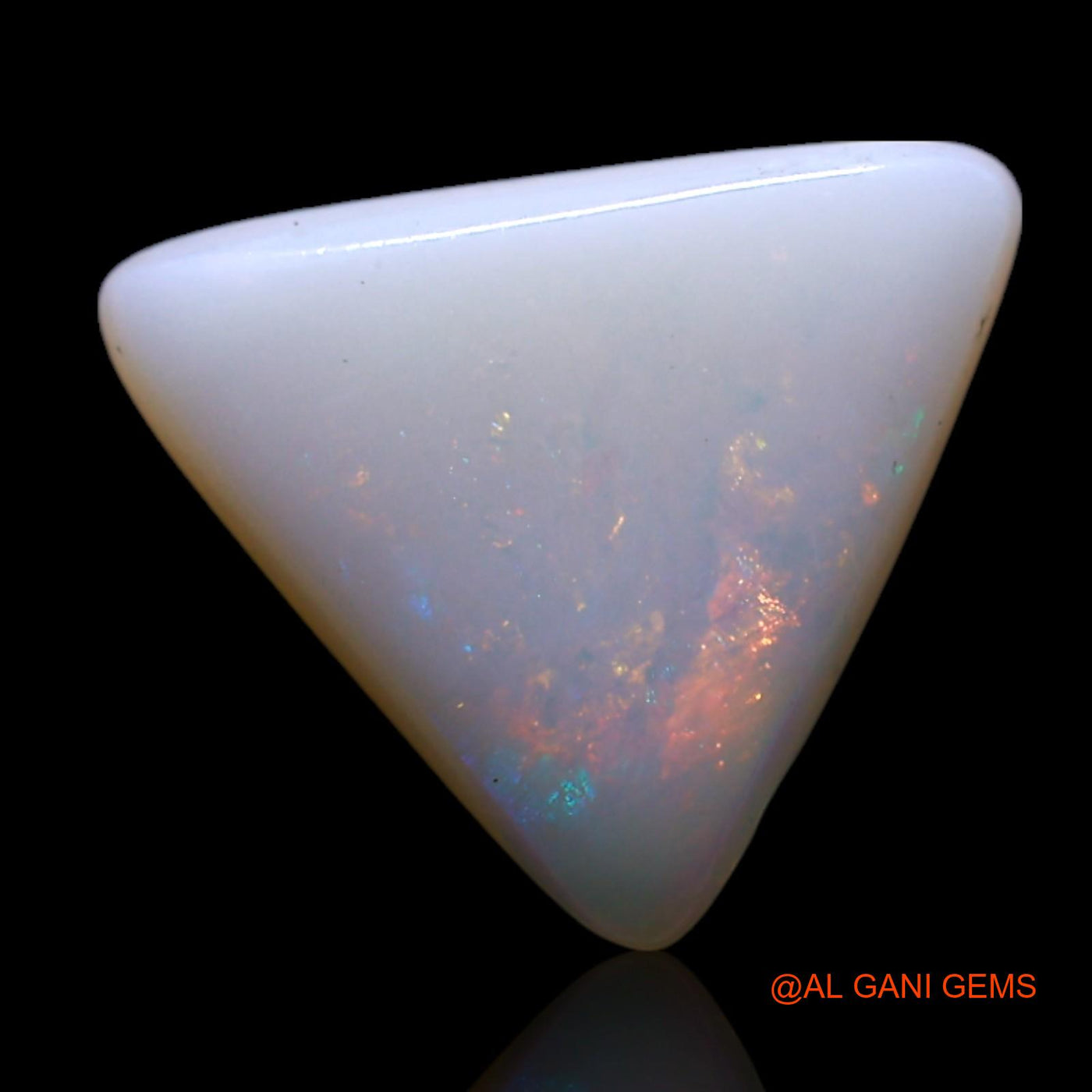 1.00 Cts Unheated Australian Fire Opal Loose Gemstone Trillion Cabochon Natural 9x9x1 mm AG-93