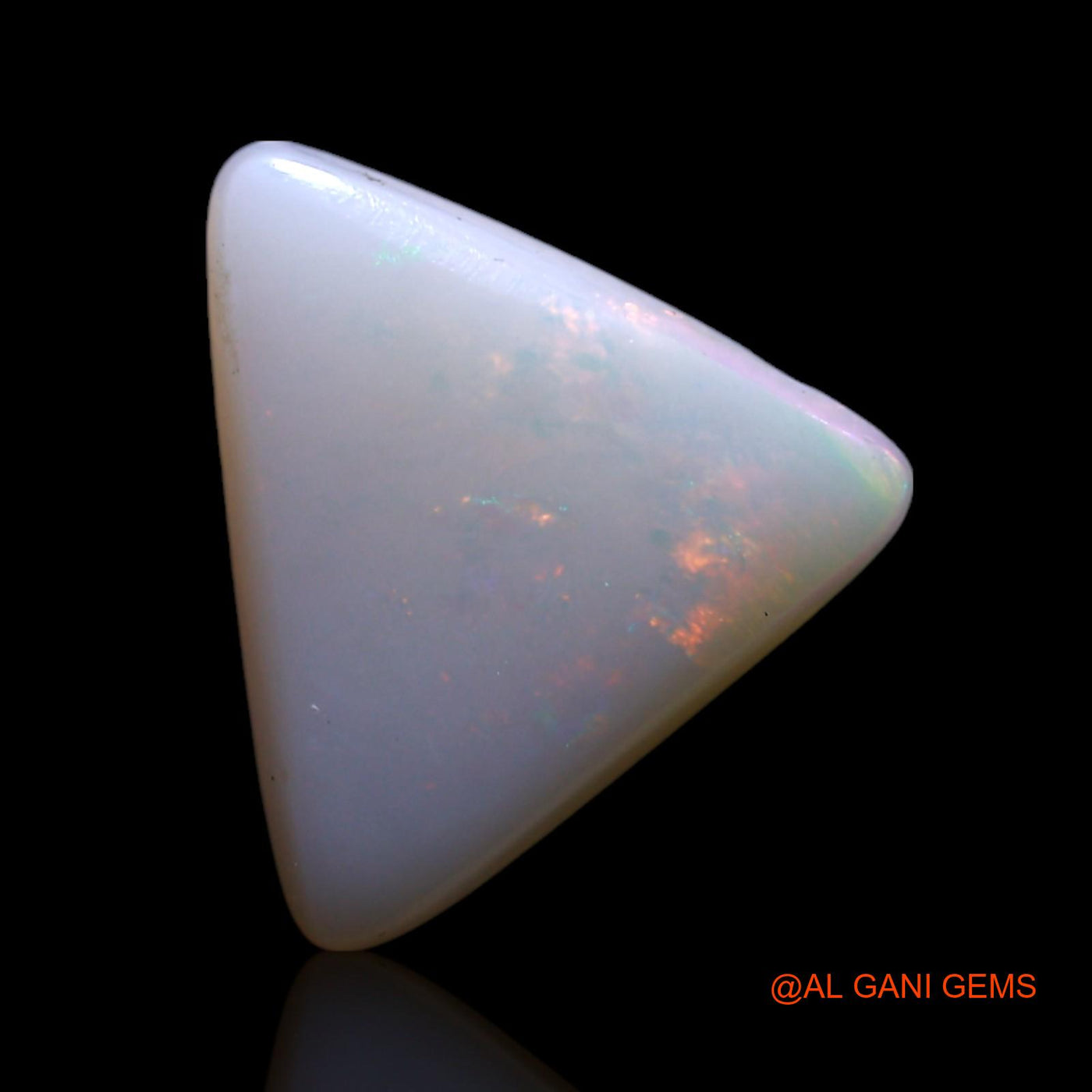 1.00 Cts Unheated Australian Fire Opal Loose Gemstone Trillion Cabochon Natural 9x9x1 mm AG-93