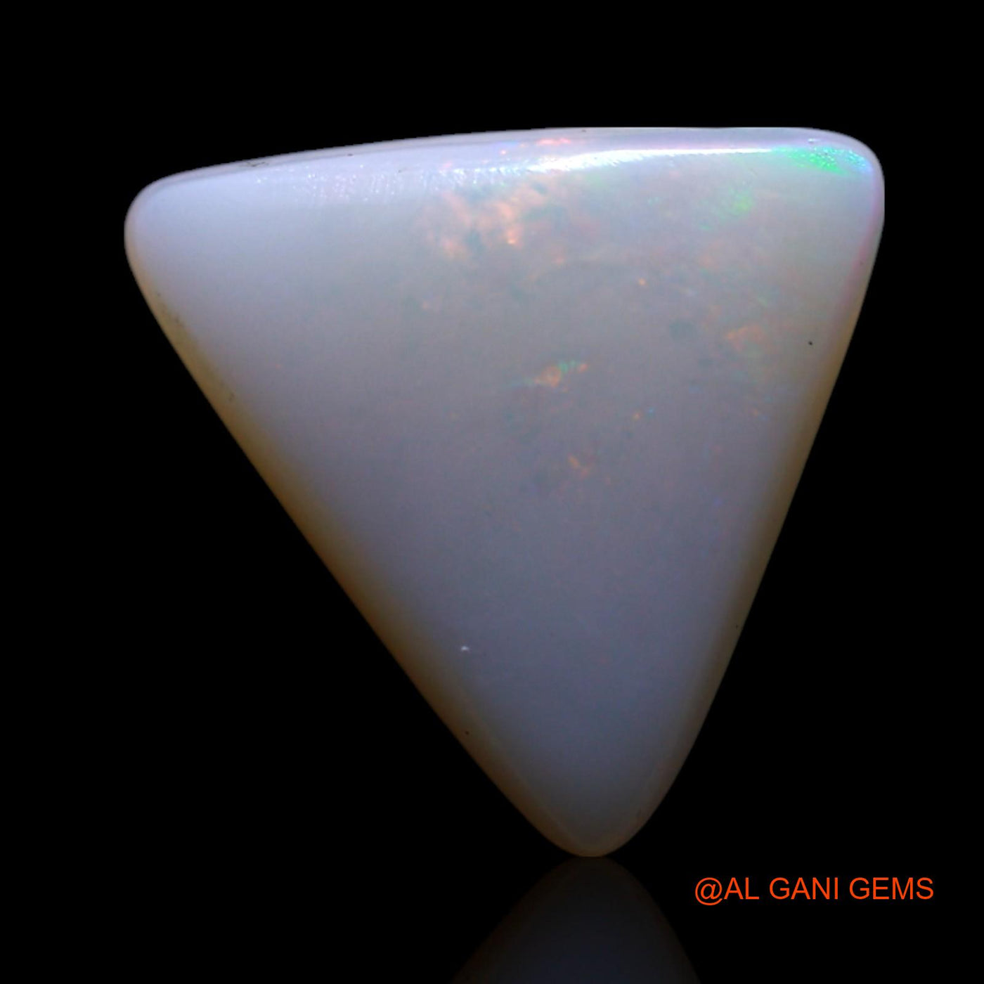 1.00 Cts Unheated Australian Fire Opal Loose Gemstone Trillion Cabochon Natural 9x9x1 mm AG-93