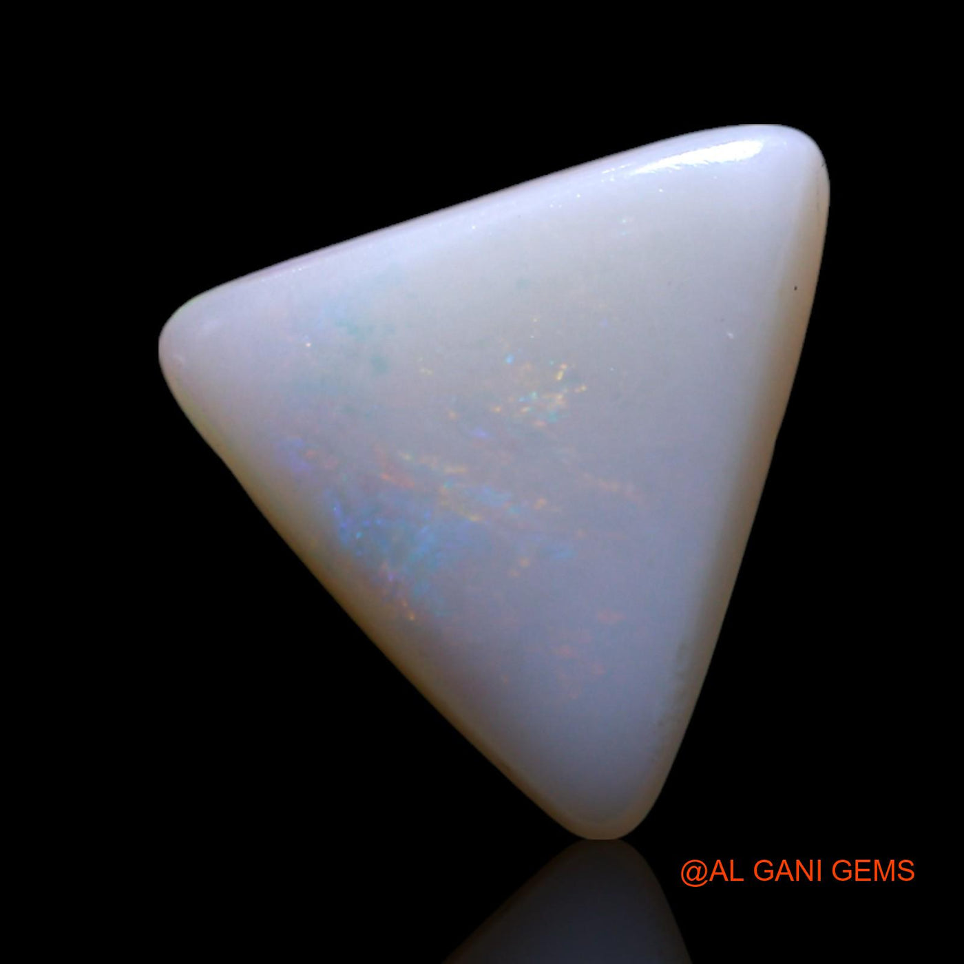 1.00 Cts Unheated Australian Fire Opal Loose Gemstone Trillion Cabochon Natural 9x9x1 mm AG-93