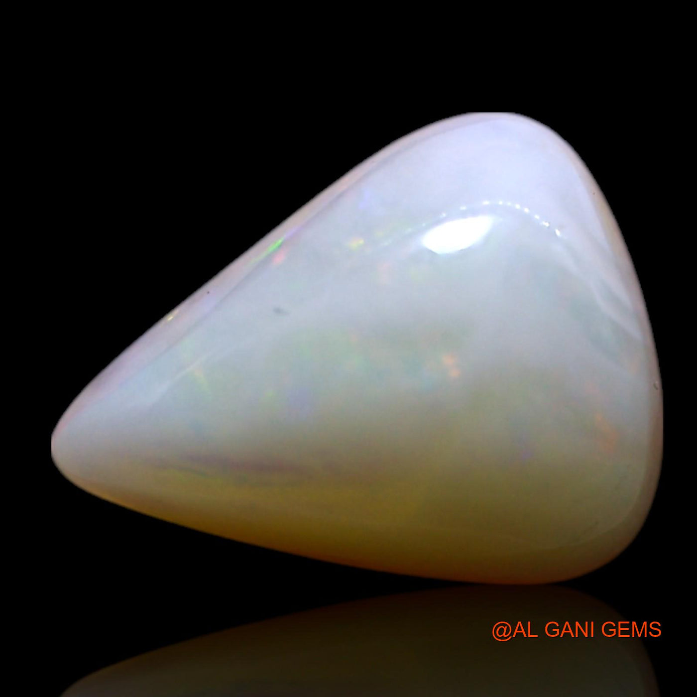 2.00 Cts Unheated Australian Fire Opal Loose Gemstone Pear Cabochon Natural 10x8x4 mm AG-95
