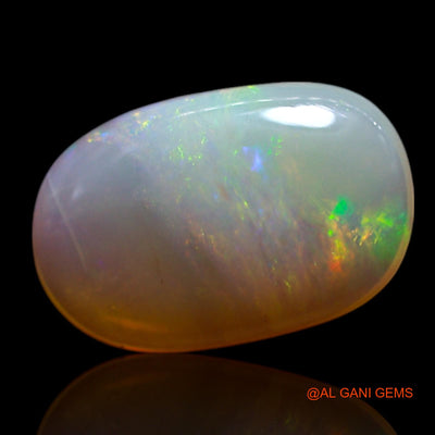 Natural Fire Opal Gemstone 1.00 Cts Loose Oval Cabochon From Australia 11x7x2 mm AG-96