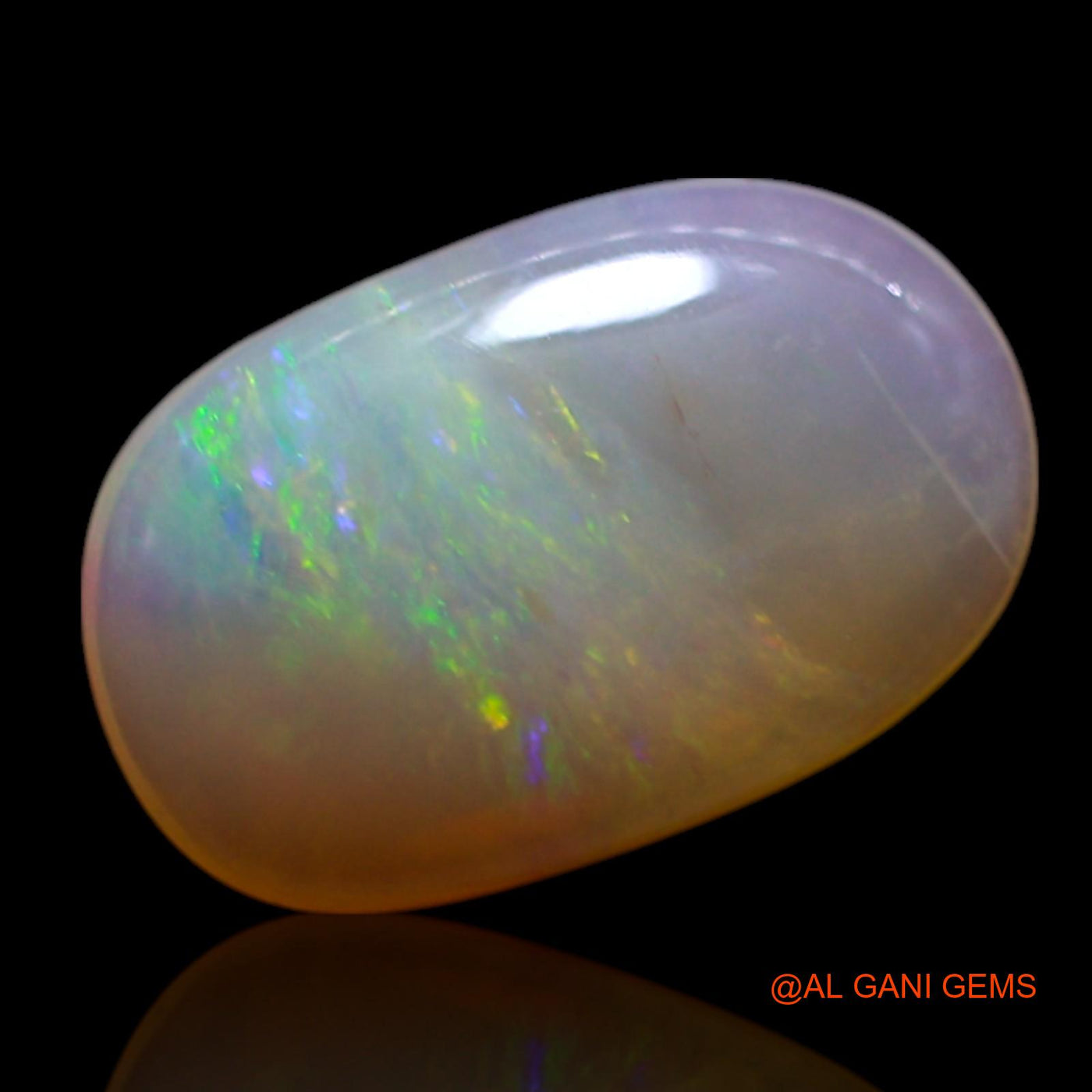 Natural Fire Opal Gemstone 1.00 Cts Loose Oval Cabochon From Australia 11x7x2 mm AG-96